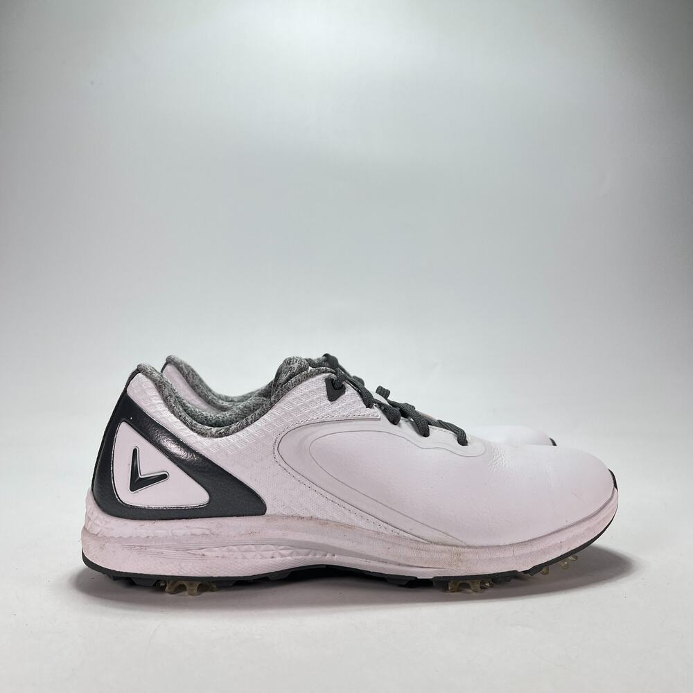 Callaway Coronado V2 White Dark Grey Waterproof Spiked Golf Shoes Women's Size 7